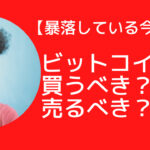 【ビットコイン暴落】売るべき?買うべき?下落の理由と今後を解説